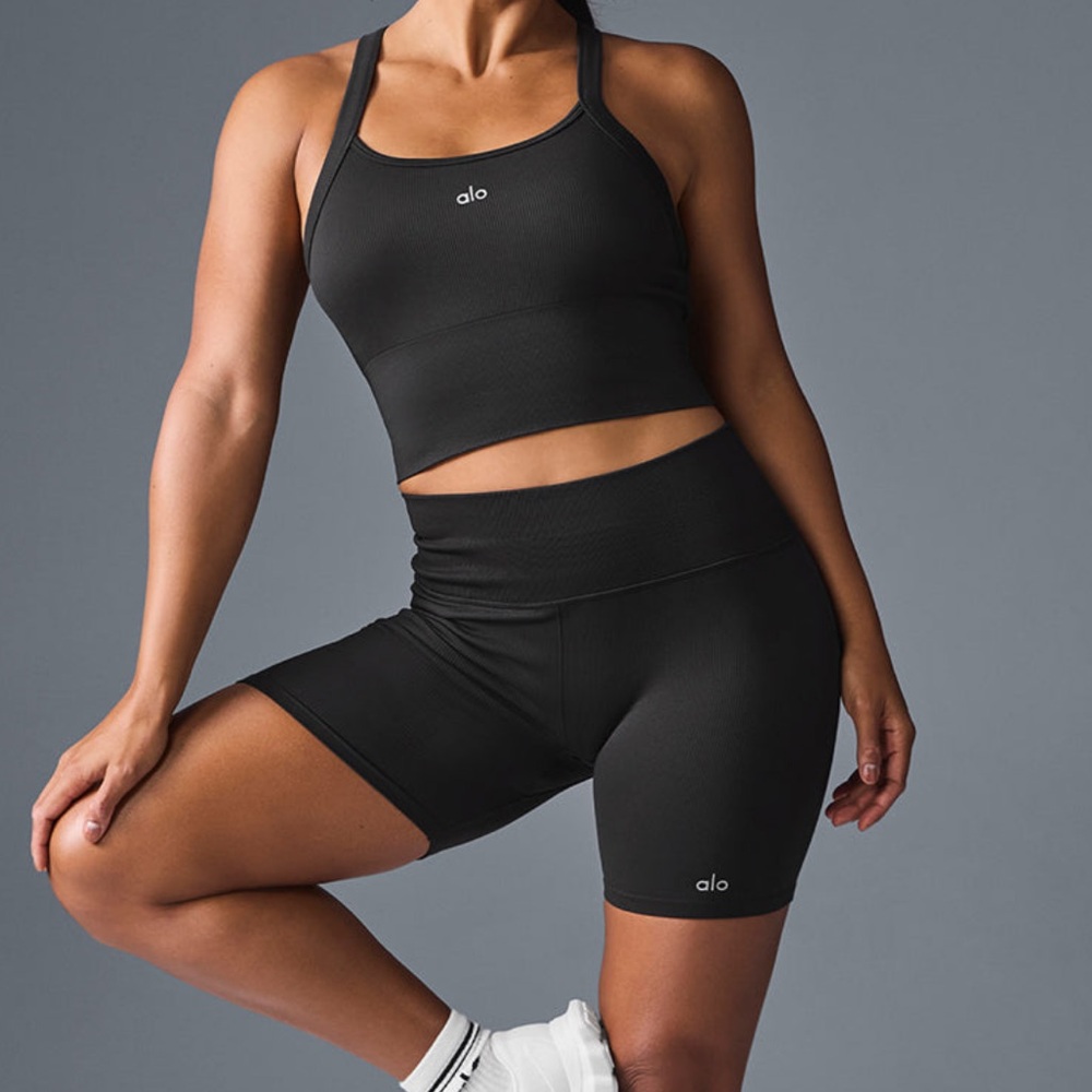Alo Seamless Ribbed Favorite Bra Tank
